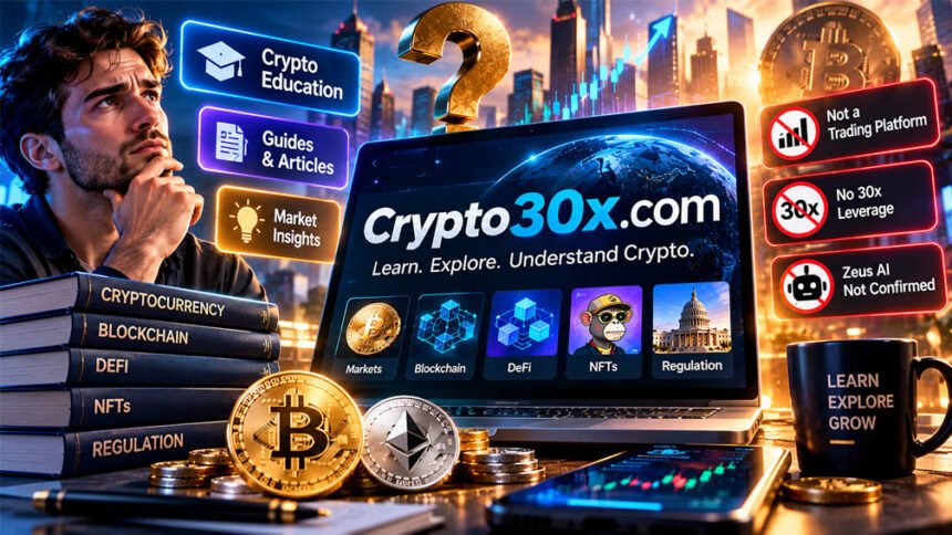 What Is Crypto30x.com? Crypto Education, Safety, and Key Facts