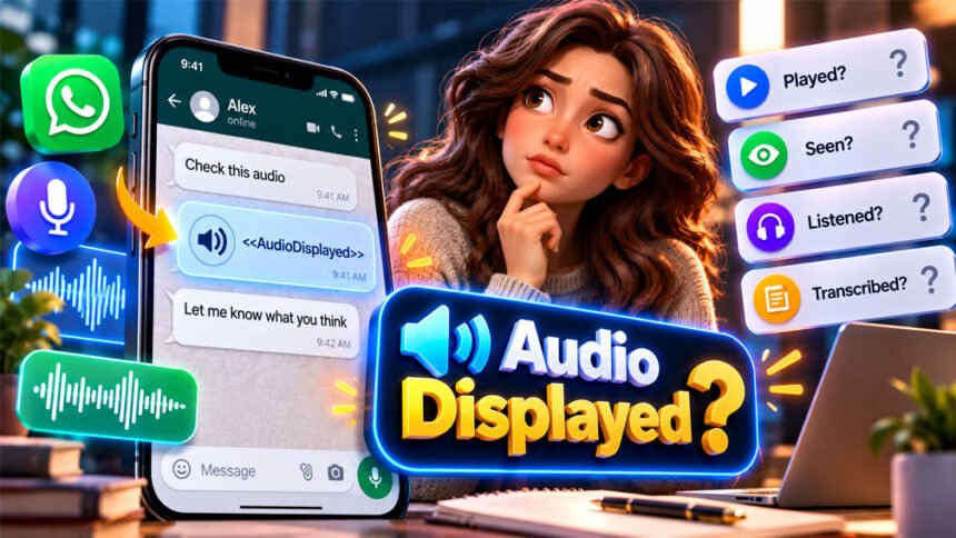 What Is Audiodisplayed? Meaning in Chats, Text, and Audio Transcripts