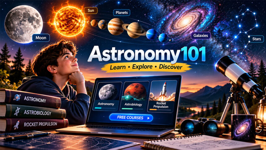 Astronomy101 Beginner’s Guide: Courses, Stargazing, and Space Basics